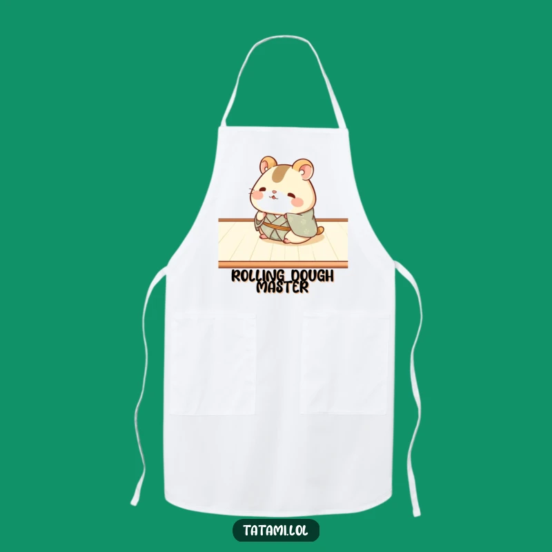 Funny Hamster Kimono Apron: Cook with Chubby Hamster Happiness!