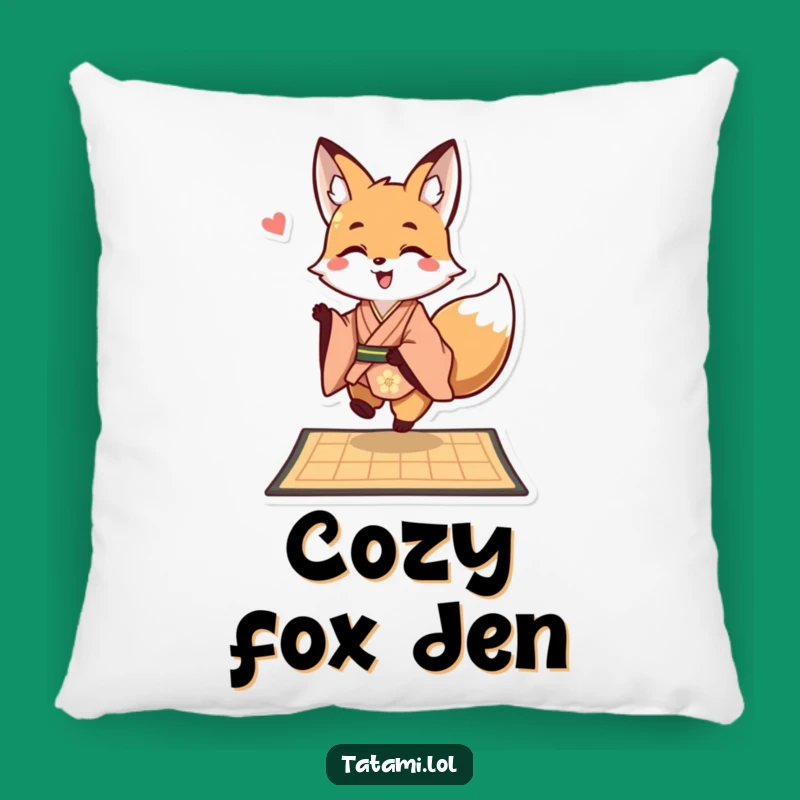 Funny Fox Kimono Cushion - Cozy & Playful Decor Gift
