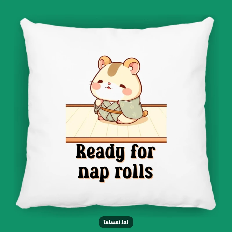 Funny Hamster Kimono Pillow: Chubby Cuteness for Cozy Laughs