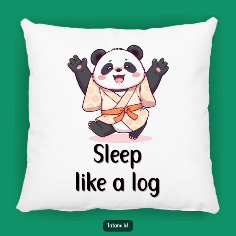 Funny Panda Kimono Pillow - Cozy Acrobat Panda Cushion, Comforting Funny Gift