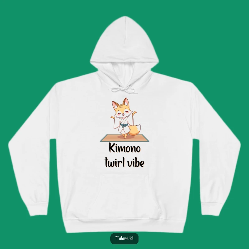 Funny Fox Kimono Hoodie: Cozy & Elegant Pirouette Character Sweatshirt Gift