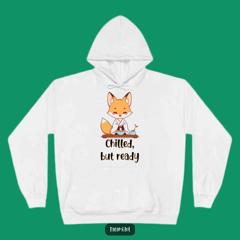 Funny Fox Kimono Hoodie - Cozy Tea Ceremony Fox Apparel, Ultimate Funny Gift