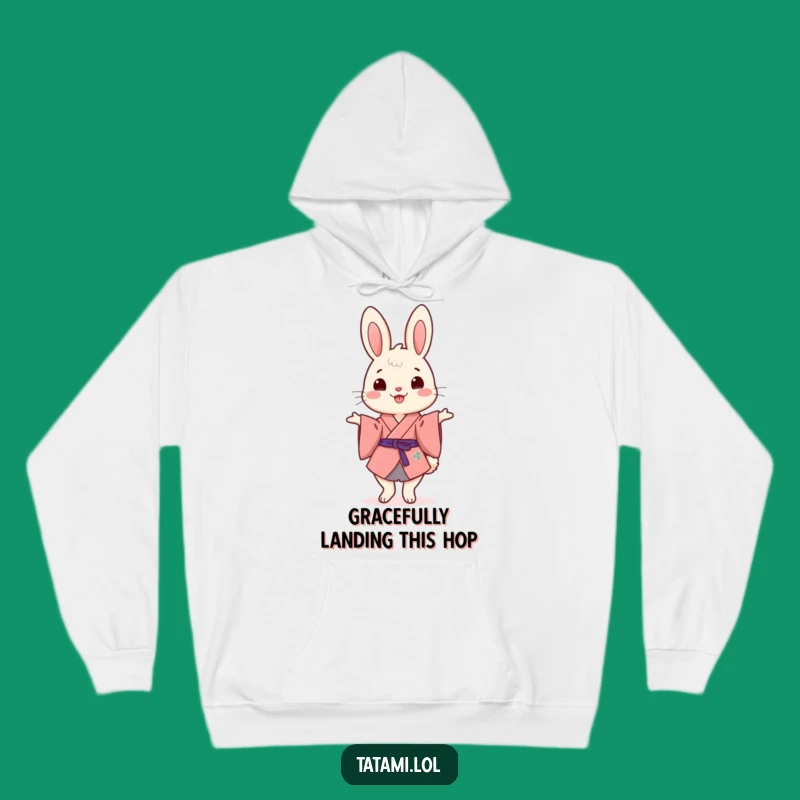 Funny Kimono Rabbit Hoodie: Cozy Comfort with a Hilarious Balancing Act