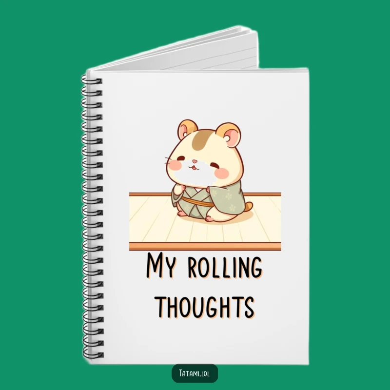 Funny Hamster Kimono Notebook: Jot Down Joyful Thoughts, Chubby Style