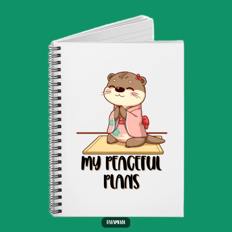 Funny Otter Notebook: Kimono Bow Notes, Unique Gift For Journaling