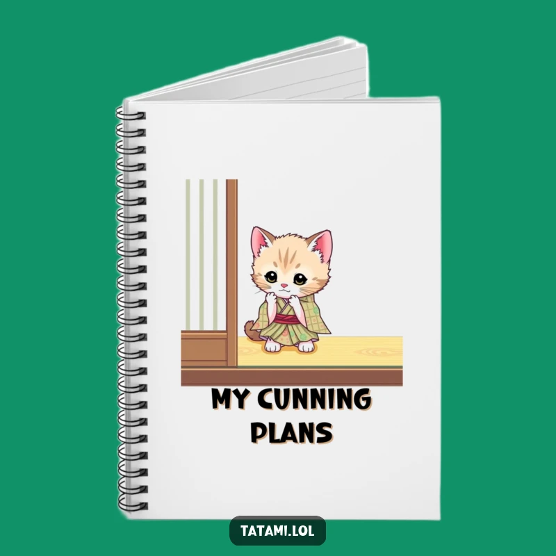 Funny Kitten Kimono Journal - Write with Whimsy Gift