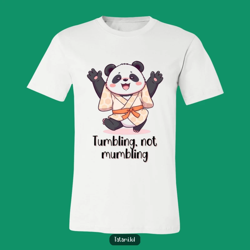 Funny Panda Kimono T-Shirt - Acrobat Panda Action, Comical Gift for Enthusiasts