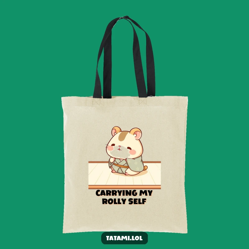 Funny Hamster Kimono Tote Bag: Carry Your World with Hilarious Charm