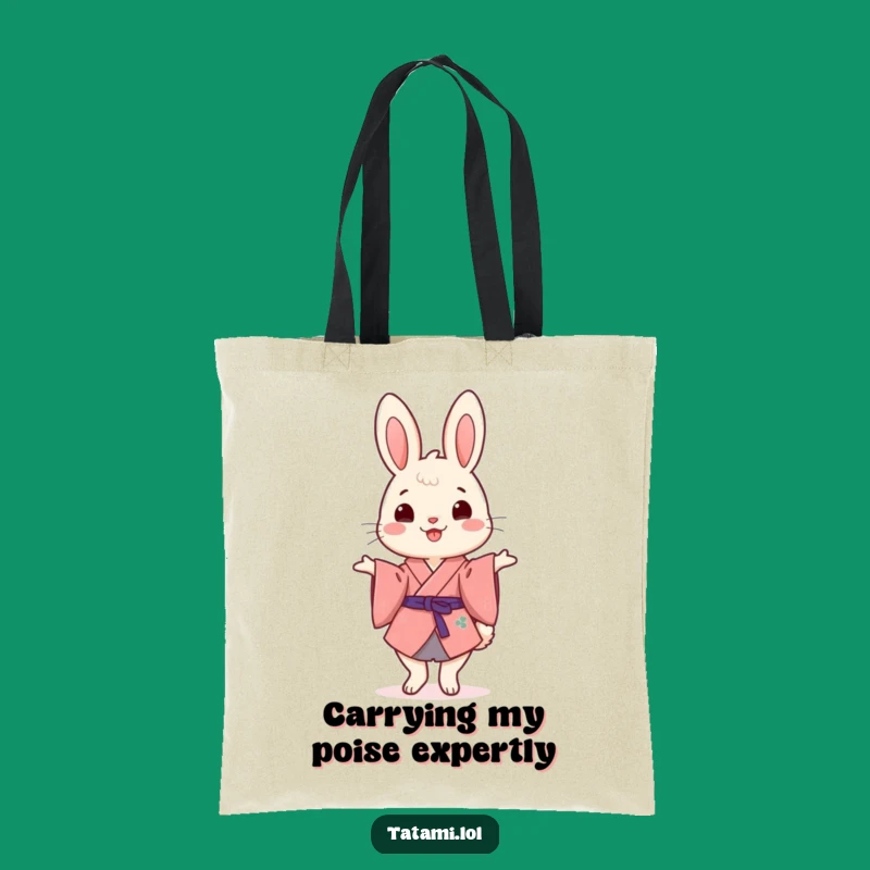 Funny Kimono Rabbit Tote Bag: Carry Your Essentials with Hilarious Style